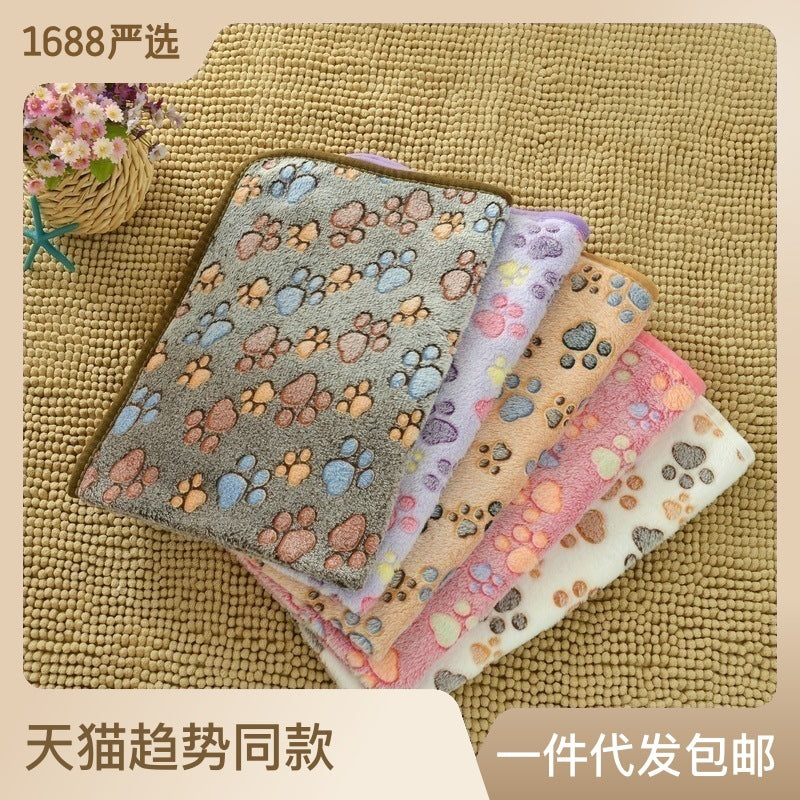 Set of patterned towels on a textured surface with text overlay